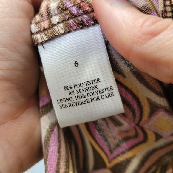 New directions halter style mini dress red print with padding women's 6 1196 - Picture 5 of 6